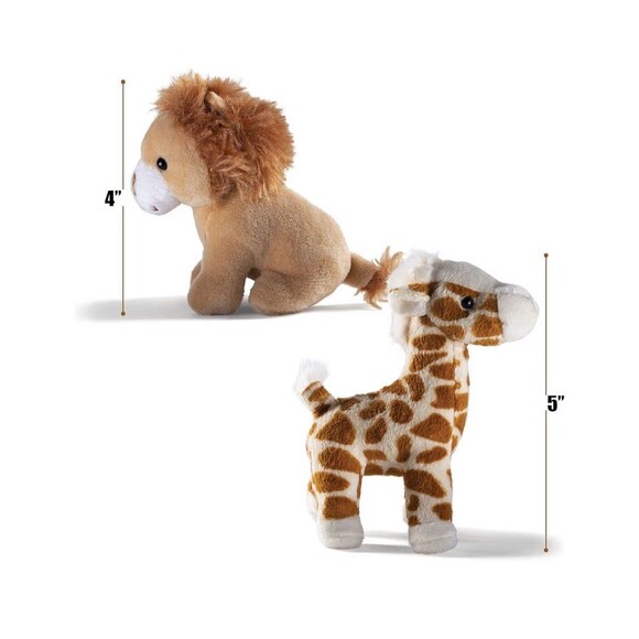 New! Pretex Safari Friends Stuffed Animals Plush Set - Picture 4 of 4